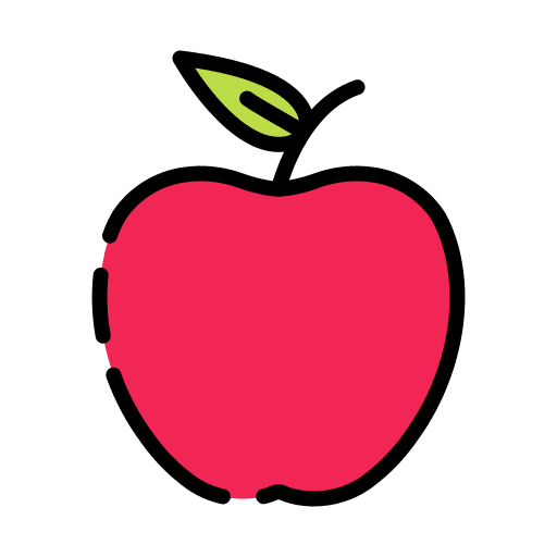 Apple fruit vegan vegetarian icon