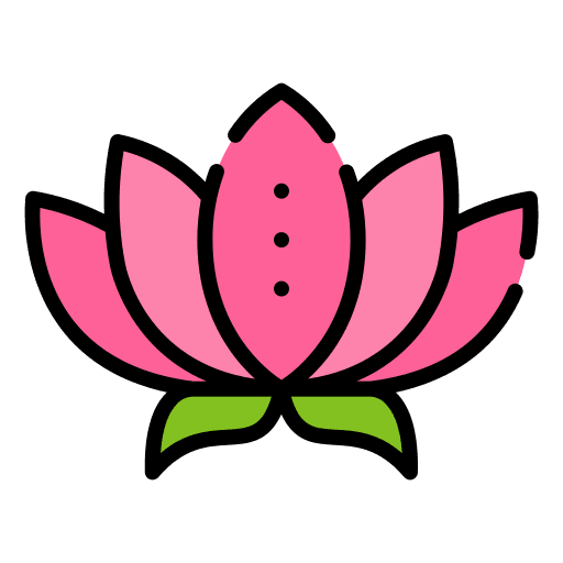 Lotus buddhism meditation garden icon