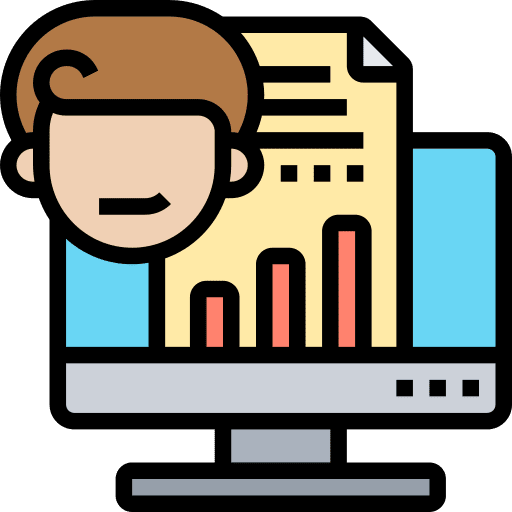 Demographic population demographic chart icon