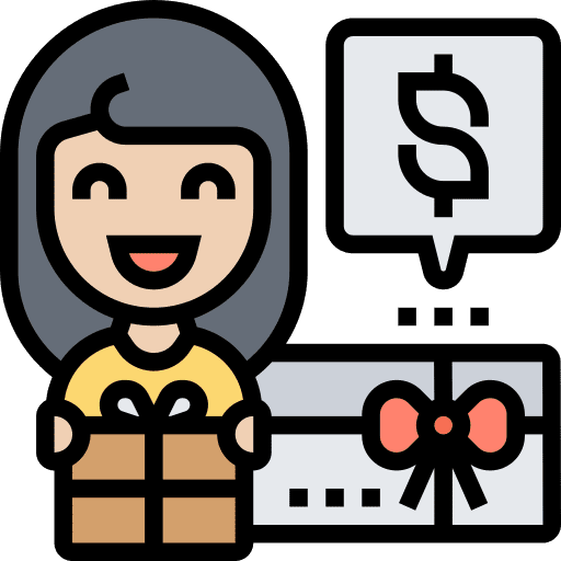 Gift card offer sale voucher icon Gift card offer sale voucher icon