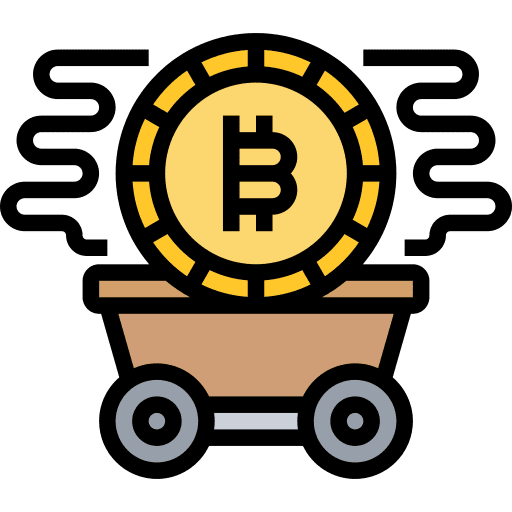 Bitcoin money mining currency icon Bitcoin money mining currency icon