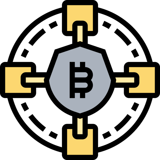 Blockchain payment digital business and finance icon Blockchain payment digital business and finance icon