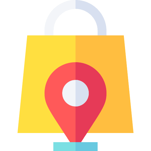 Shopping bag commerce and shopping local business placeholder icon
