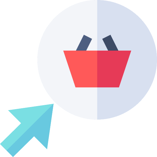 Buy shopping basket click business and finance icon Buy shopping basket click business and finance icon