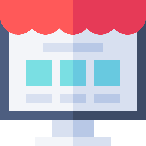 Online store commerce shopping store groceries icon Online store commerce shopping store groceries icon