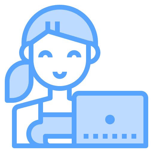 Girl girl woman worker icon