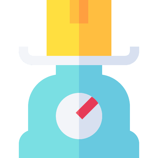 Weight scale shipping and delivery parcel icon Weight scale shipping and delivery parcel icon