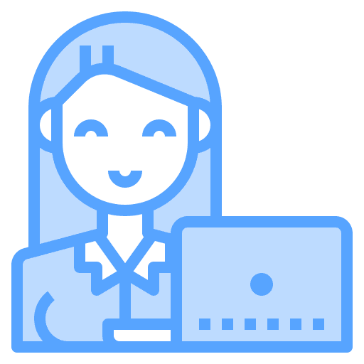 Woman education woman working icon