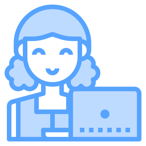 Woman laptop working woman worker icon Woman laptop working woman worker icon