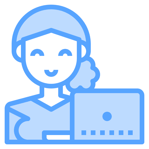 Female laptop user avatar icon Female laptop user avatar icon