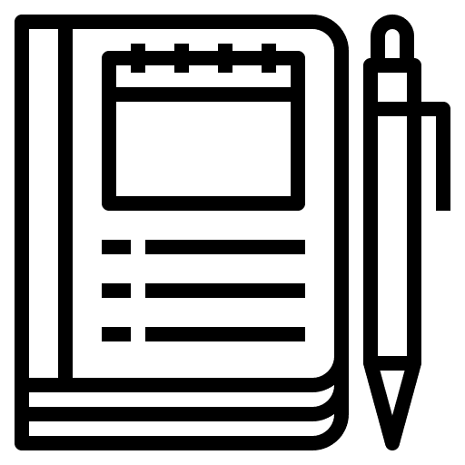 Write planning write calendar icon