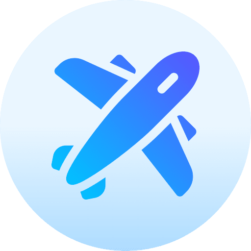 Airplane flight aeroplane transport icon
