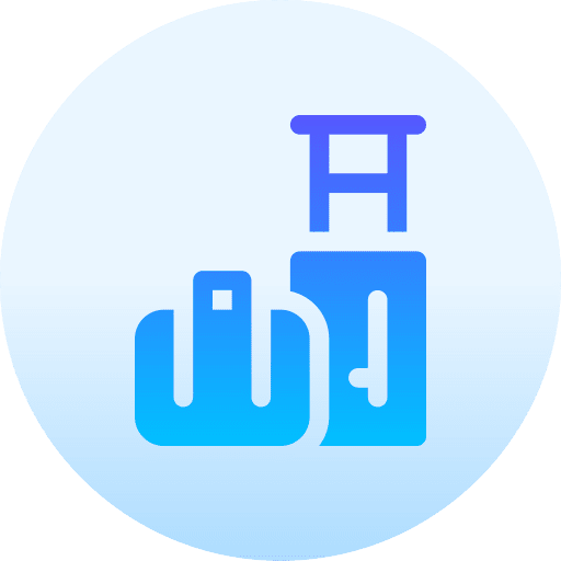Luggage suitcases luggage vacation icon