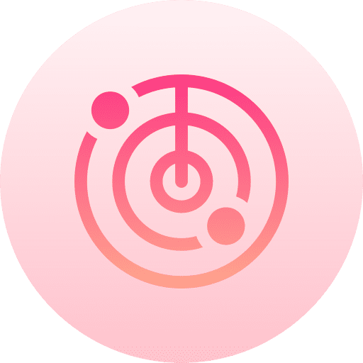 Radar gps radar positional icon