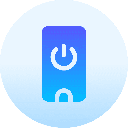 Turn off turn off electronics smartphone icon