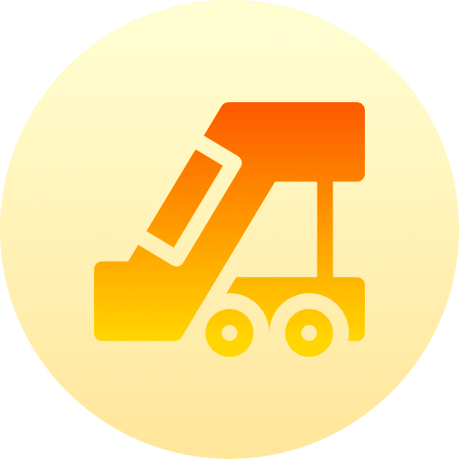 Aircraft stairs airport transportation aircraft stairs icon