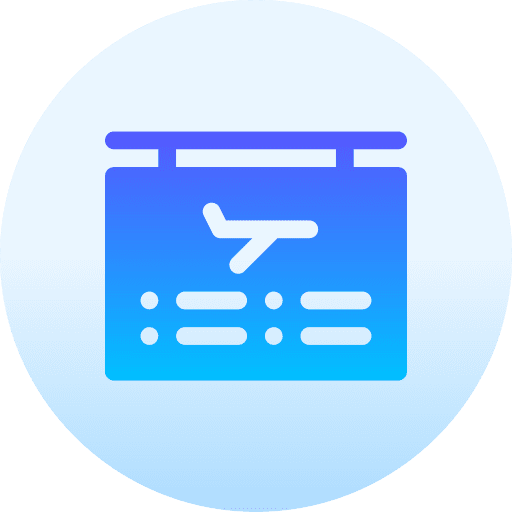 Flight information information airplane arrival icon
