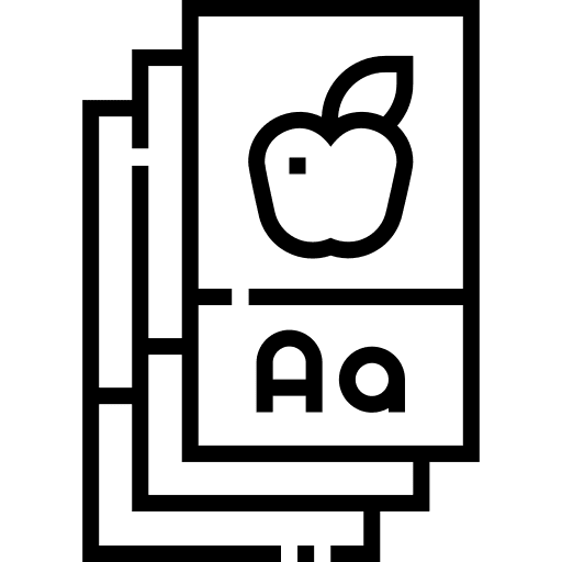 Flash card dictionary flash card apple icon