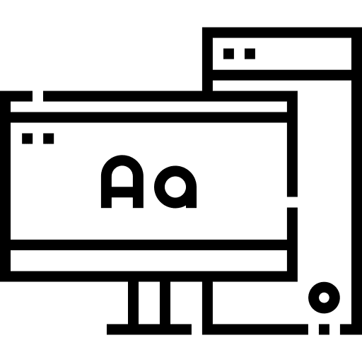 Pc desktop technology monitor icon