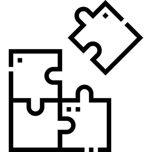 Puzzle company group teamwork icon