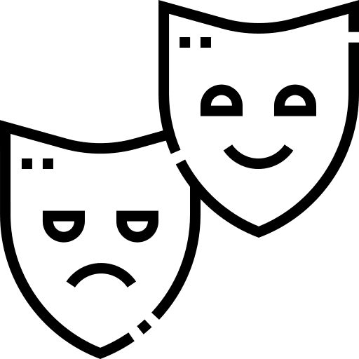 Theatre theater mask tragedy icon