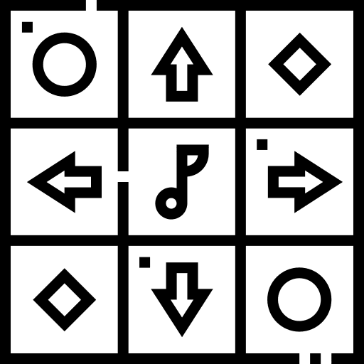 Dance dancing game arrows dance icon