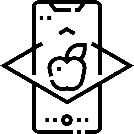 Ar augmented reality technology electronics icon