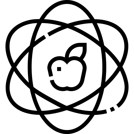 Physics nuclear chemistry electron icon