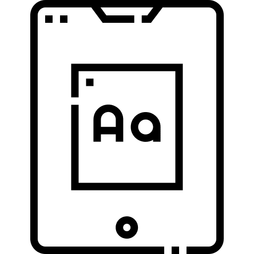 Tablet gadget computer touch screen icon