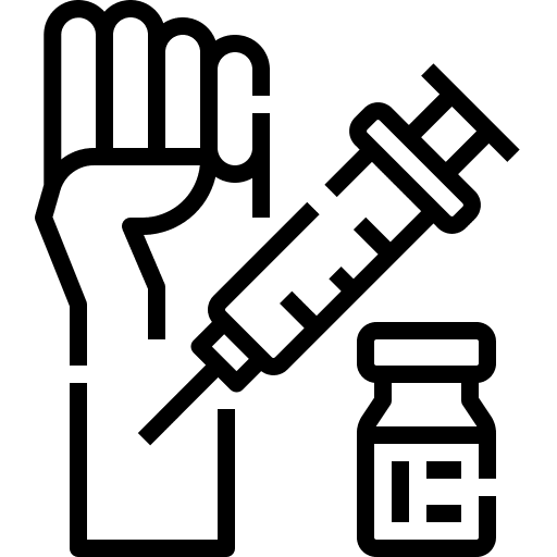 Injection medicine drugs vaccine icon