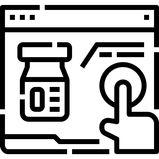 Online pharmacy pills healthcare and medical vaccine icon
