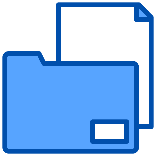Folder file document open folder icon