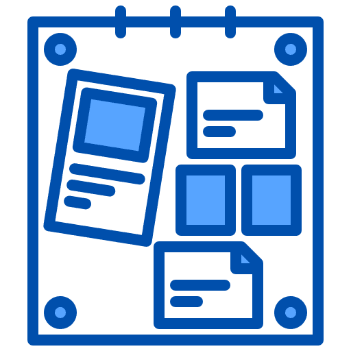 Moodboard stickers moodboard plan icon