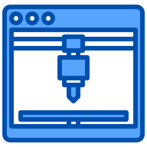 3d printer 3d printing electronics equipment icon 3d printer 3d printing electronics equipment icon