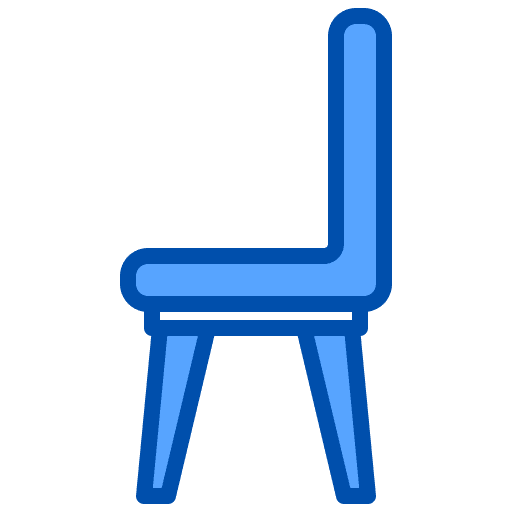 Chair furniture and household comfortable chair icon Chair furniture and household comfortable chair icon