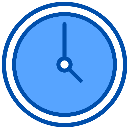 Clock outlined clock time icon Clock outlined clock time icon