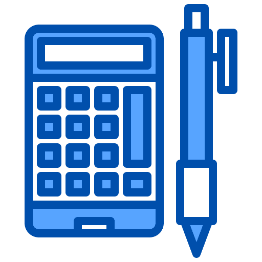 Calculator accounting mathematics calculate icon Calculator accounting mathematics calculate icon