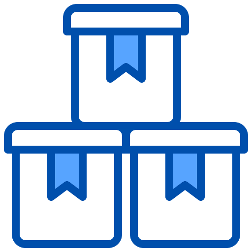 Delivery packaging cardboard business icon Delivery packaging cardboard business icon