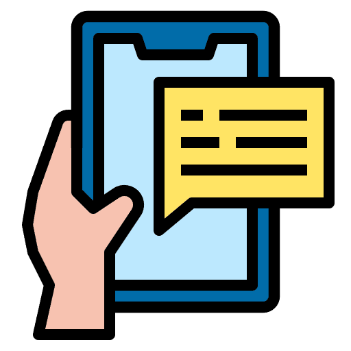 Chat smartphone conversation communications icon Chat smartphone conversation communications icon