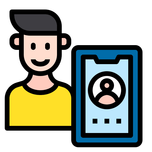 Phone call technology phone call user icon