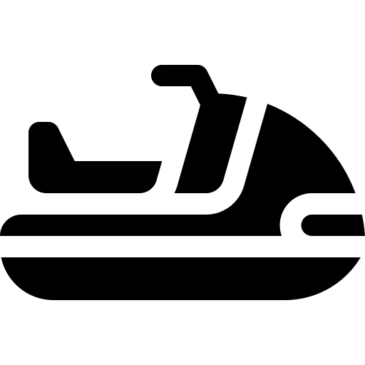 Jet ski sports and competition water sport transport icon