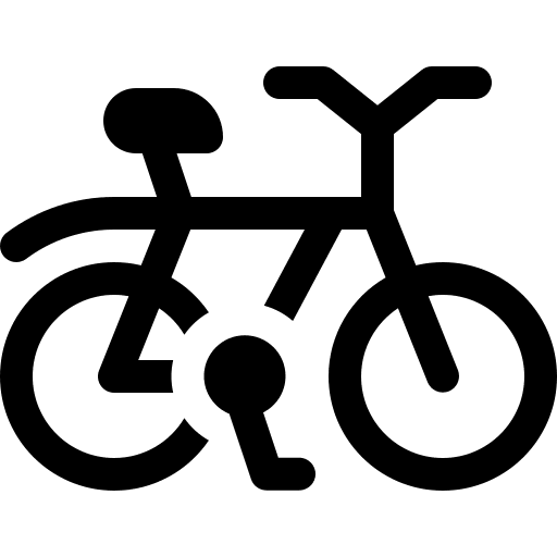 Mountain bike cycling transportation riding icon