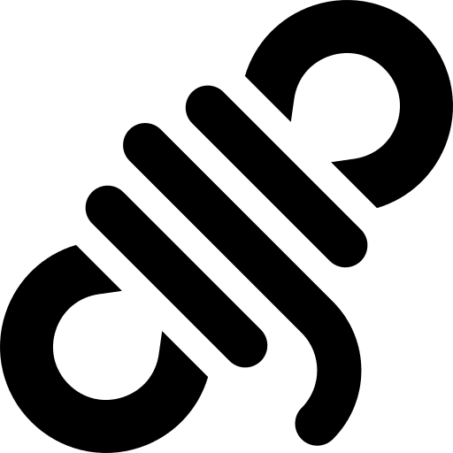 Rope rope climbing knot icon