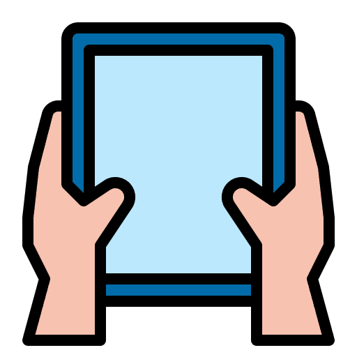 Table hand table technology icon Table hand table technology icon