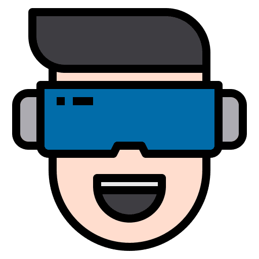 Vr man player vr glasses icon Vr man player vr glasses icon