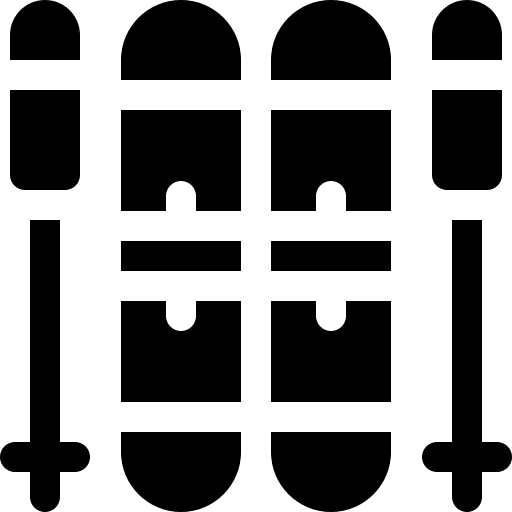 Ski snow equipment skiing icon Ski snow equipment skiing icon