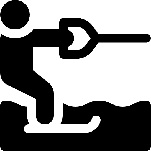 Water ski hydrofoil water ski sports and competition icon Water ski hydrofoil water ski sports and competition icon