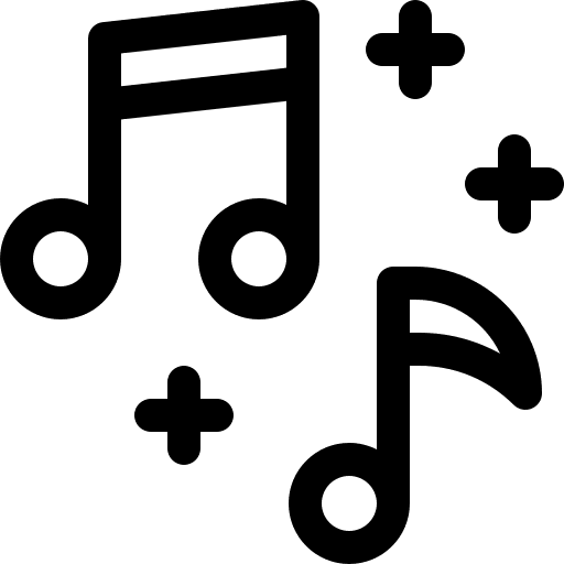 Music musical notes music and multimedia party icon Music musical notes music and multimedia party icon