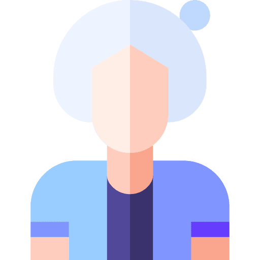 Old woman grandmother grandma profile icon Old woman grandmother grandma profile icon