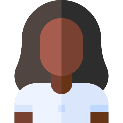 Politician profile afro woman icon Politician profile afro woman icon